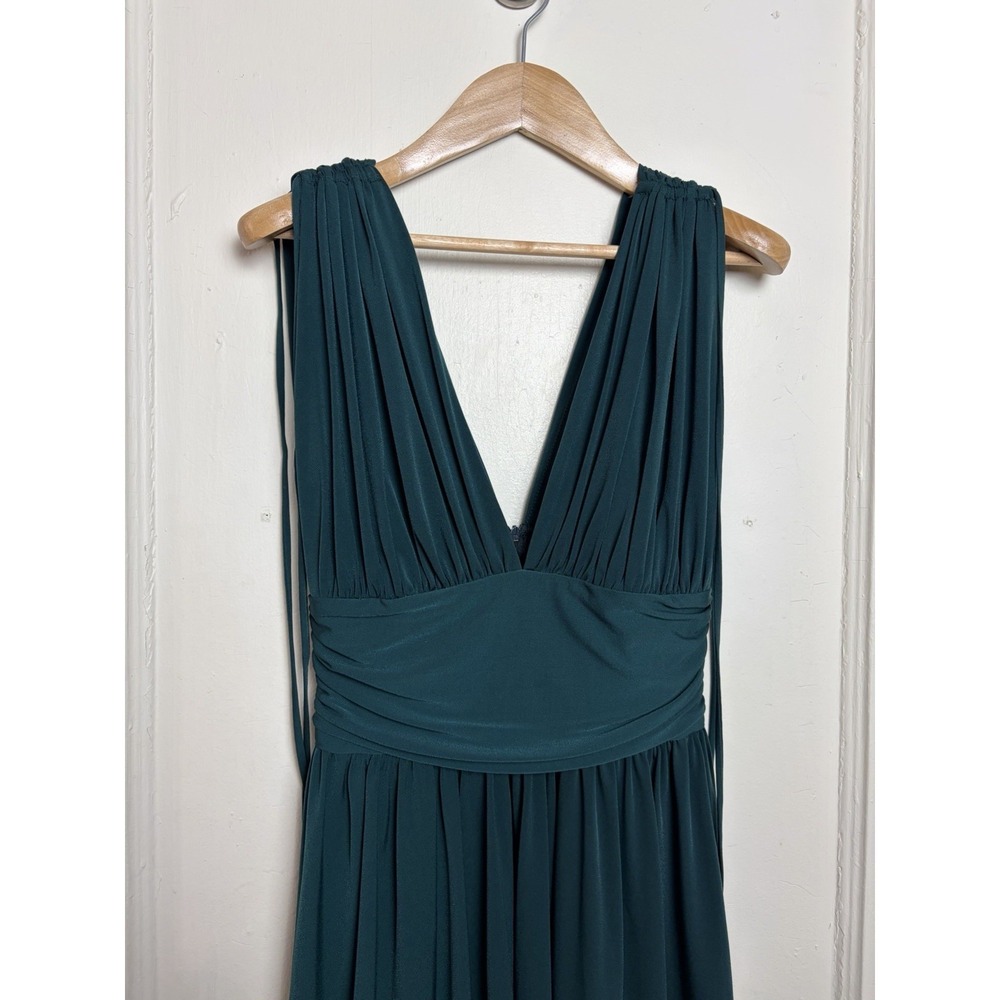 Lucy‎ In The Sky Fit & Flare Dress Dark Green Size Medium - Picture 2 of 5